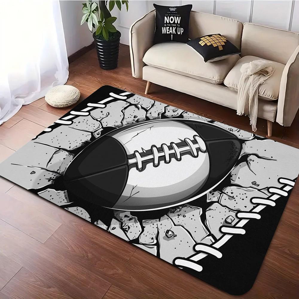 Baseball Sport Area Rugs Non-Slip Gaming Carpets Non-Slip Floor Mat Playing Room Decor Home Decor for Living Room Bedroom