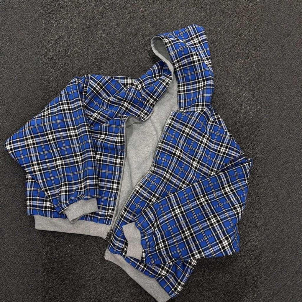 DRIPX Neuer Wende-Hoodie Hohe Qualität Luxuriöse Designerkleidung Hoodie mit Karofutter Sweatshirt Streetwear