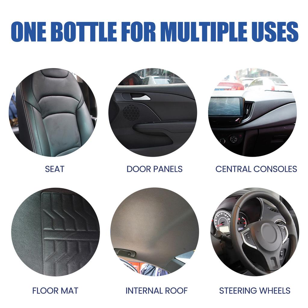 Homonth Car Cleaner Interior Cleaning Maintenance Multi-function Car Decontamination Cleaning Agent 100ML