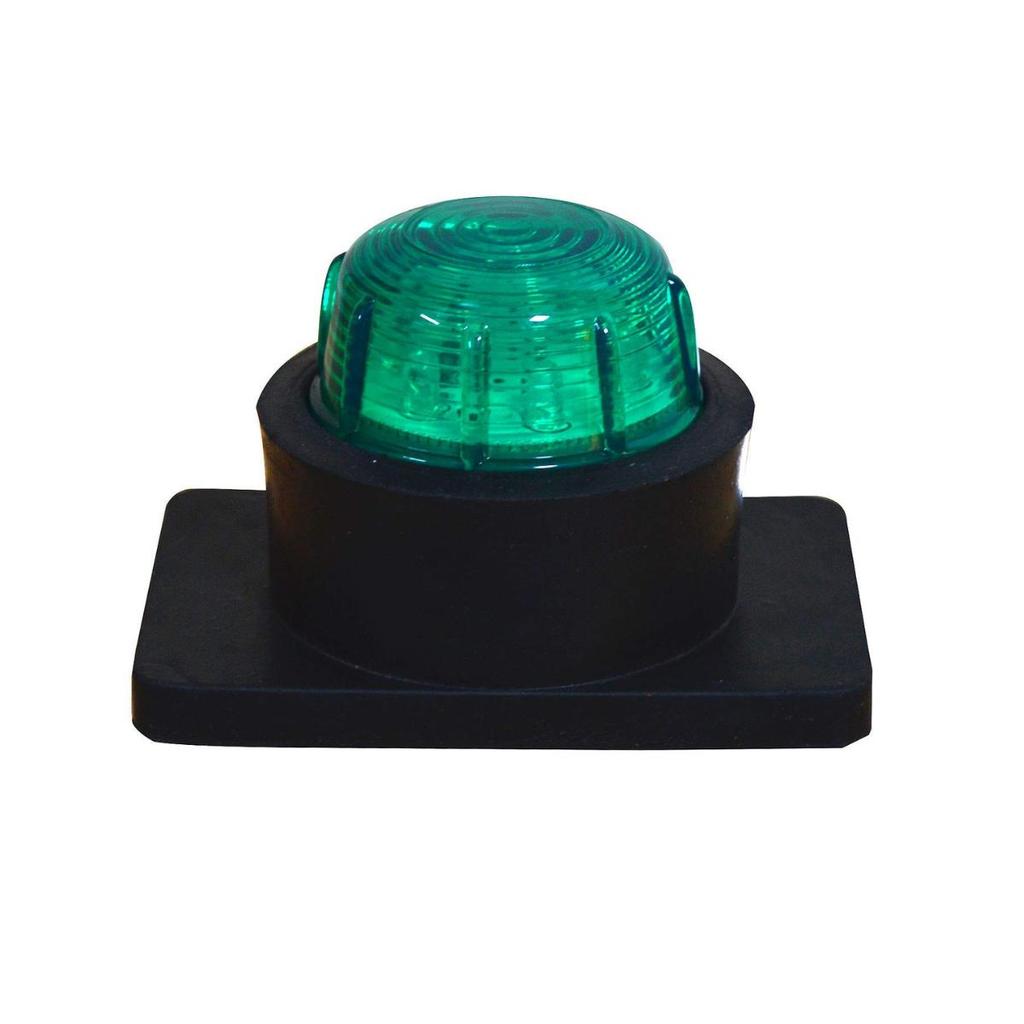 APSMOTIV Pair of Green Position Lamp with 12v Bulbs Suitable for Truck Trailer