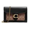 Tabby 20 Woc Canvas Leather Chain Crossbody Shoulder Bag Women Bags Black Brown 86094-B4OOH