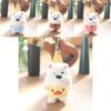 Adorable Soft Plush Samoyed Dog Pendant Keychain Perfect For Bags And Keyrings