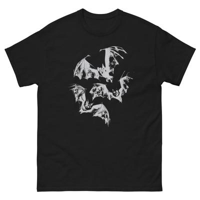 Bats Halloween Goth Black Tee Shirt Fun Autumn