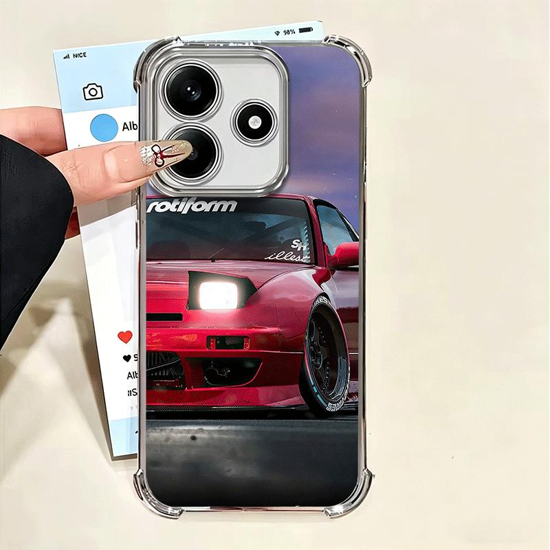 

JDM Cute Car M-MX5 Soft Phone Case For Xiaomi Poco X7 X8 Pro Max X6 X5 X3 F8 Ultra F7 M8 M7 M5S Redmi 15C 15A 15 14C 13C 12C 13 Xiaomi Poco X8 Pro