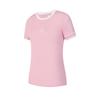 FILA Dopamine Casual Slim Fit Knitted Short Sleeve T-Shirt Women T-Shirts Pink A11W513102FPK