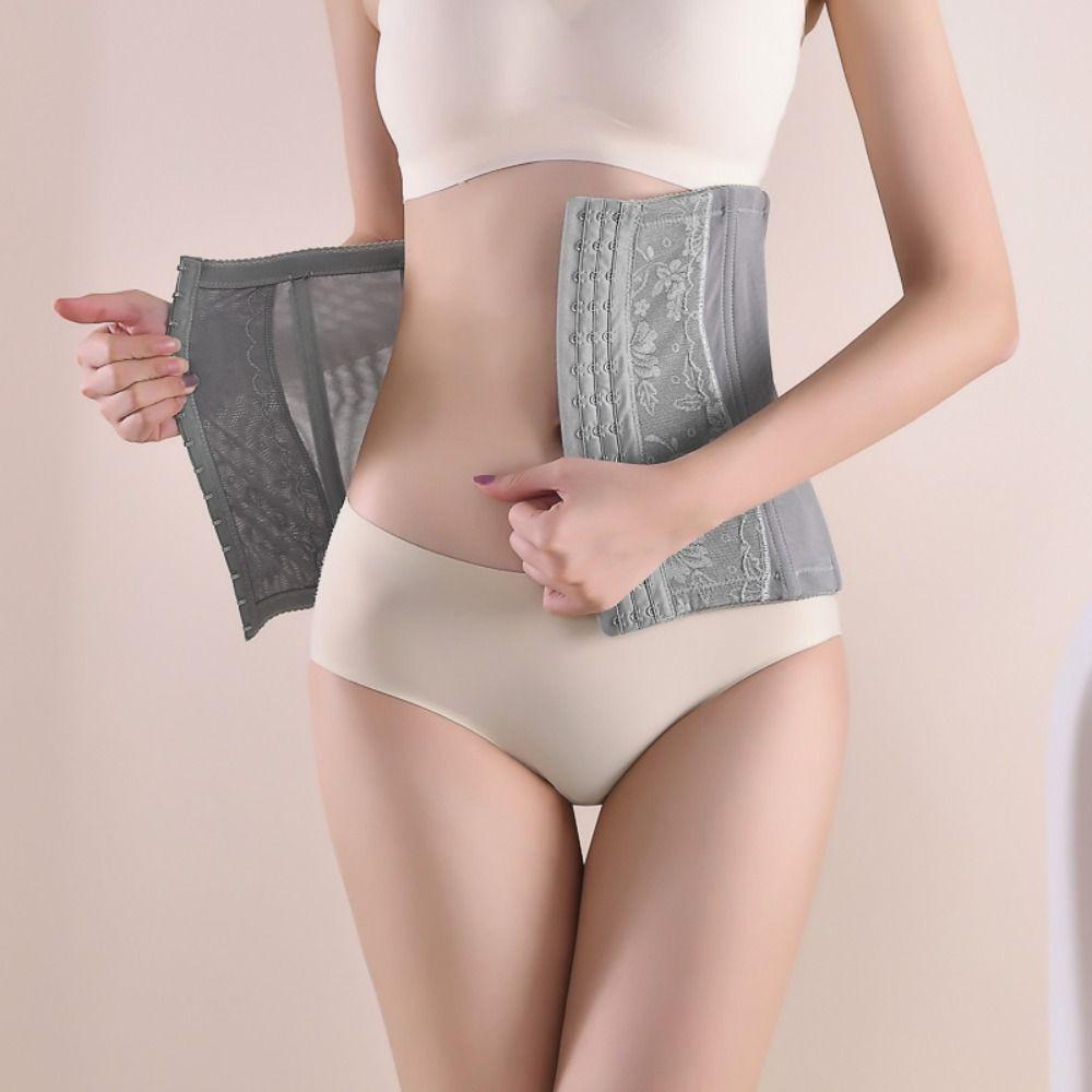 Slimming Waist Trainer Belt Abdominal Lace Flower Training Belt Tummy Control Shapewear  Workout