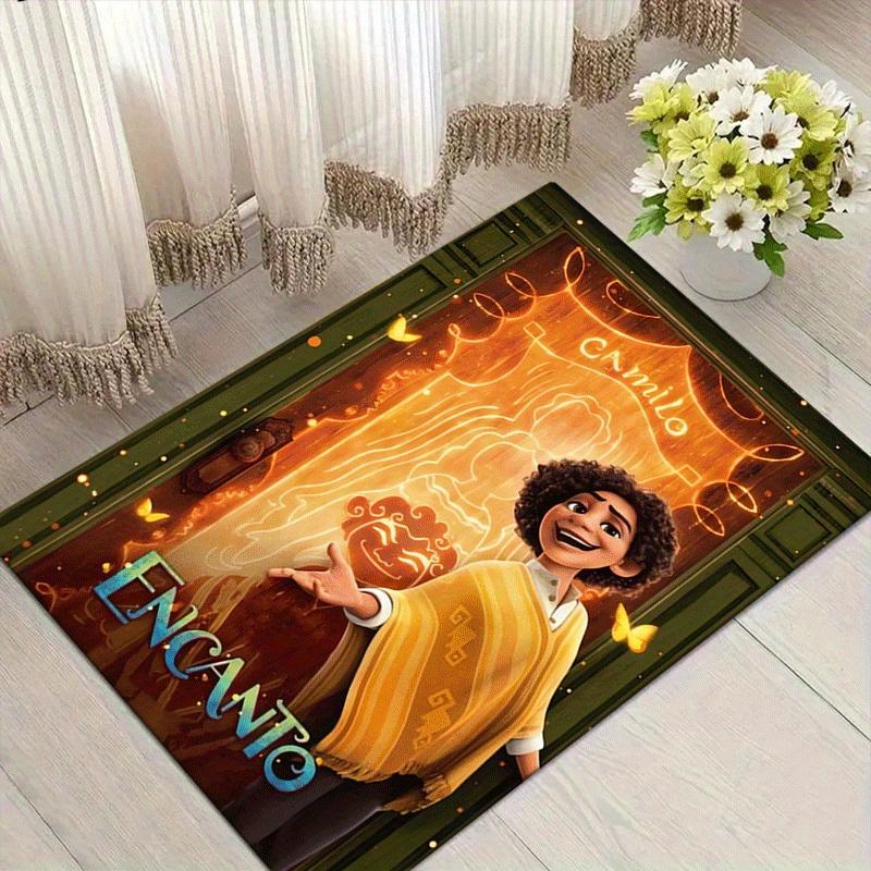 

1pc Encanto Pattern Area Rug Soft Flannel Floor Mat for Living Room,Office,Bedroom and Carpet,Sofa Coffee Table Floor Mat 60cm by 90cm