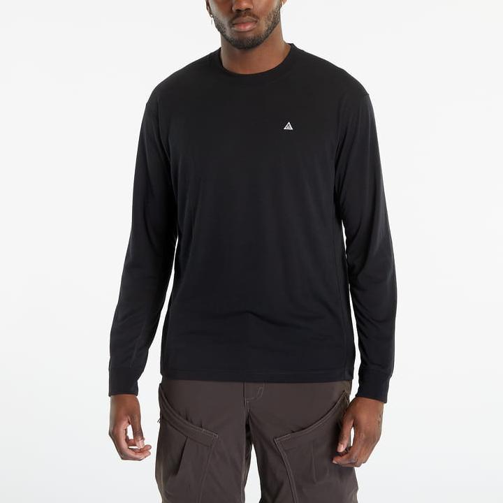 Nike Dri-FIT ACG Goat Rocks Solid Logo Crew Neck Loose Long Sleeve T-Shirt Men Tops Black DO9269-015