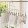 Rustproof Clothes Drying Hanger Stainless Steel Underwear Socks Holder  Outdoor Drying