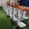 Wedding Chair Back Gauze Decoration Chair Mesh Yarn Back Decor for Hotels Wedding Banquets