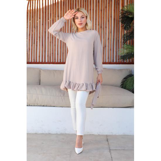 

ЖЕНСКАЯ Юбка, эластичная туника под хиджаб со сборками на рукавах