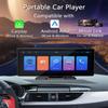 Portable 9.3" IPS Screen Multimedia Player Compatible with  Wireless CarPlay Android Auto Mirror Link