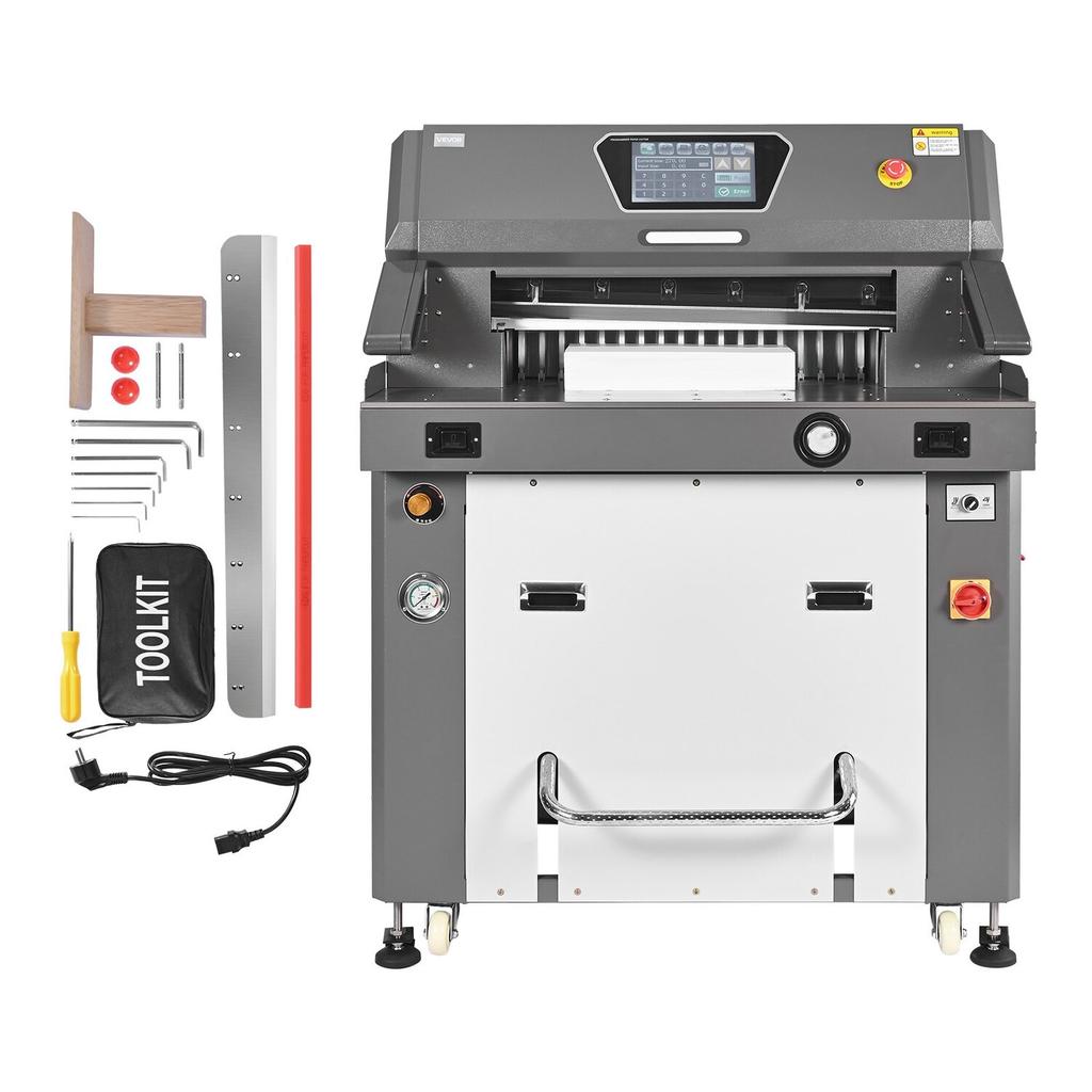 Electric Paper Cutter, Metal Hydraulic Paper Cutter Machine, 660 Mm Cutting Width, 100 Mm Cutting Thickness, Large Size Electric Guillotine Trimmer