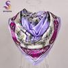 [BYSIFA] China Style Blue White Silk Scarf Cape  New Design Ladies Muslim Head Scarf Printed Fashion Accessories Satin Scarf