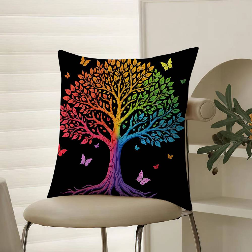 Street Trendy Toys Millennial Style Pillow Case Comfort Sofa Bed Silky Elegant Invisible Zipper Decorative Cushion Cover