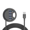 USB 3.0 Desk Hub with SD/TF Card Reader for Office Desktop