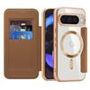 Magnetic Flip Leather Case With Card Slots Google Pixel 10 Pro 10a 9 9a 8a 7a TPU Electroplated Finish