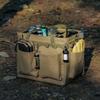 Camping Carry Bag Multi-pockets Picnic Storage Bag Large Capacity Handbag with Hanging-Holes Multitool Outdoor-Organizer