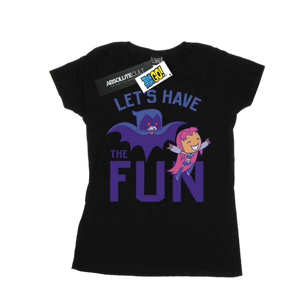DC Comics Womens/Ladies Teen Titans Go Let´s Have The Fun Cotton T-Shirt