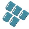 5Pcs Lithium Battery Storage Rack Shelf Bracket Belt Slot for Makita 18V Fixing DevicesCyan