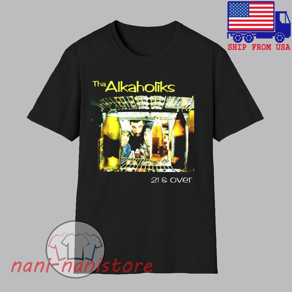

Tha Alkaholiks 21 amp; Over Men#039;s Black Size S5XL Unisex T-Shirt XXXL