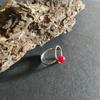 Silver Ring with Coral, Product Weight 2.64 G (2145639)