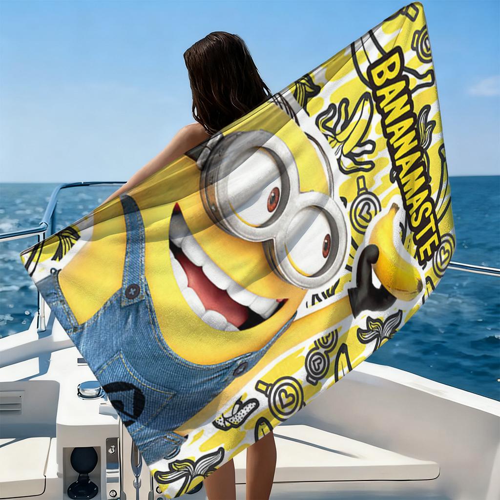 Großäugiges Süßes Wesen Bananamaster Strandtuch Schnelltrocknend Geeignet für Strandurlaub Pool Fitnessstudio Süßes Geschenk für Freunde Familien