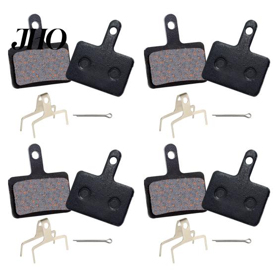 Low Attenuation Brake Pad 4 Pair Silent Bike Heat Dissipation Wear-resistant Resin Semi-metal Bicycle Disc MTB Ebike for M315.355.375.395.416.446.447