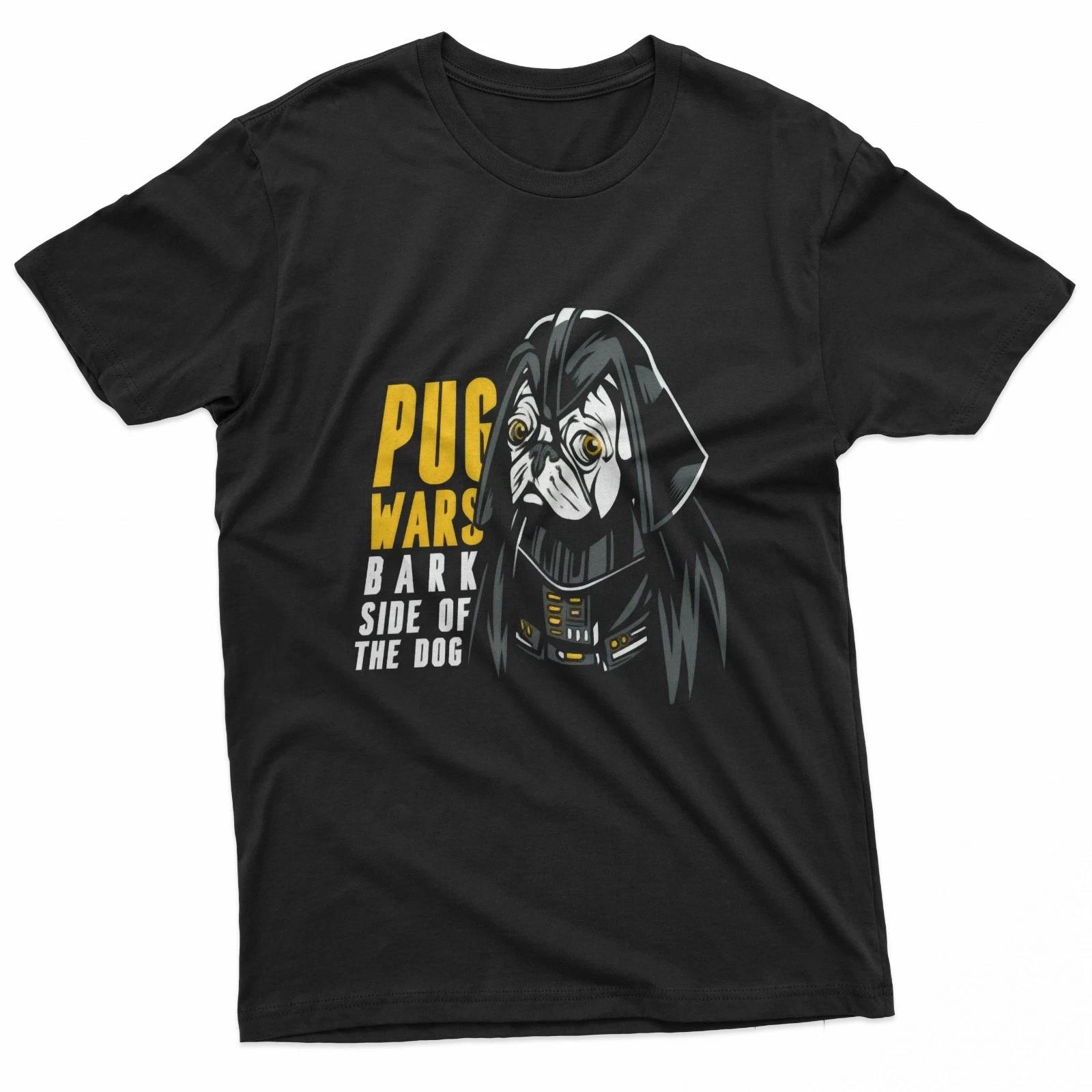 Pug Wars Funny Parody Dog Funny T-Shirt 3XL