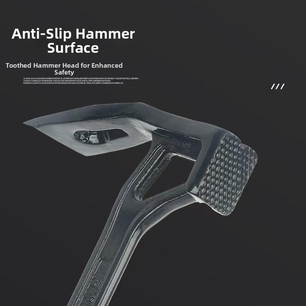Professional Dual Task Hoe Hammer for Soil Cultivation and Nail Driving Pulling In Farming and For Gardening Settings