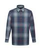 DAKS SHIRTS Cotton Blend Check Shirt Regular Fit Navy_Dma3Shcl131N1