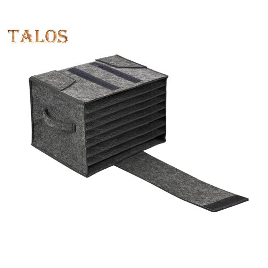 

Сумка для хранения чашек с фетровой тарелкой, 8 тарелок, 6 чашек, легкий уличный переносчик для посуды, регулируемый органайзер для хранения с клапаном для пикника, кемпинга A серый