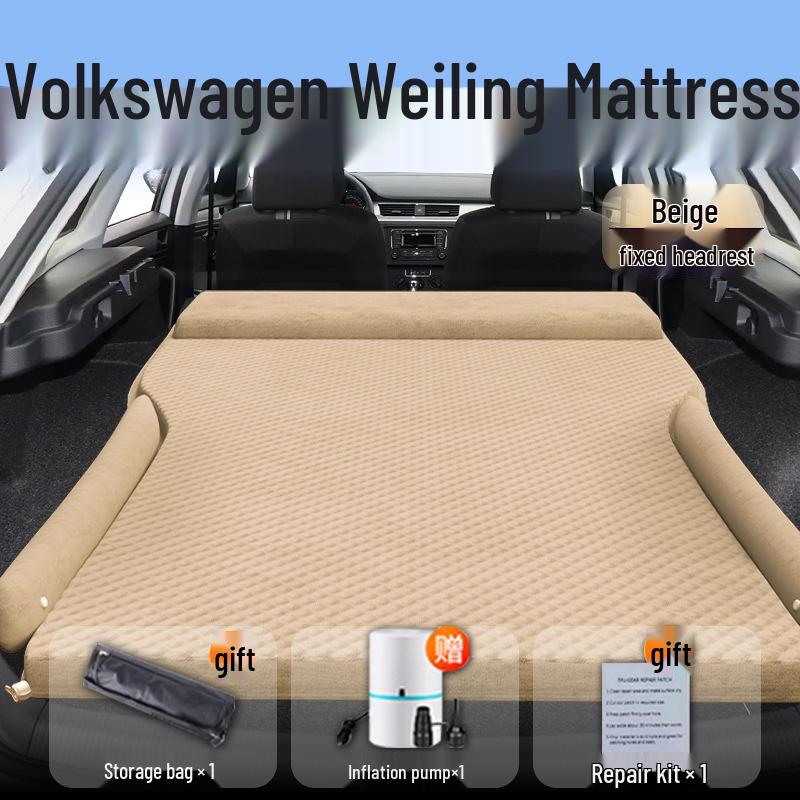 Matrace na spaní do auta Volkswagen: Nafukovací podložka na zadní sedadlo a do kufru pro pohodlný spánek