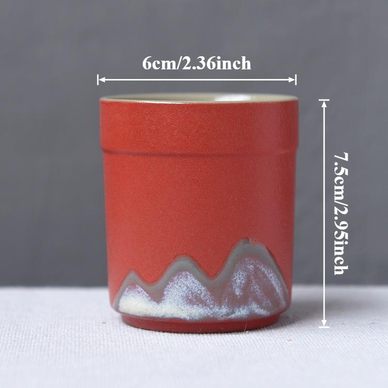128ml New Handmade Rough Ceramic Tea Coffee Cup Japanese Vintage Style Mug for Kung Fu Tea/Sake & Daily Coffee Cup Ceramic Cup
