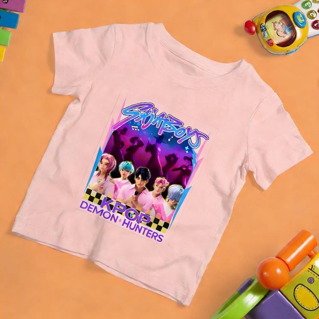 Y2k Kpop Sajaboys Anime T Shirt Men Women Loose Cotton Short Sleeve Graphic Tee Streetwear Casual Top Summer Fashion Unisex