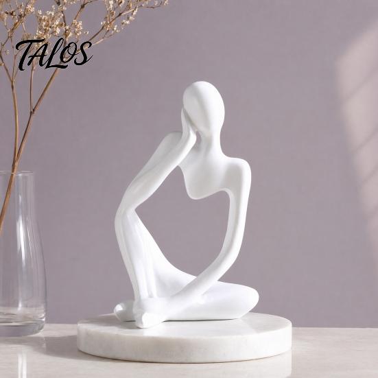 Talos Thinker Statue, Modern Abstract Art Sculpture, 3D Printed Collectible Figurine for Home Office Bookshelf Desktop Decor