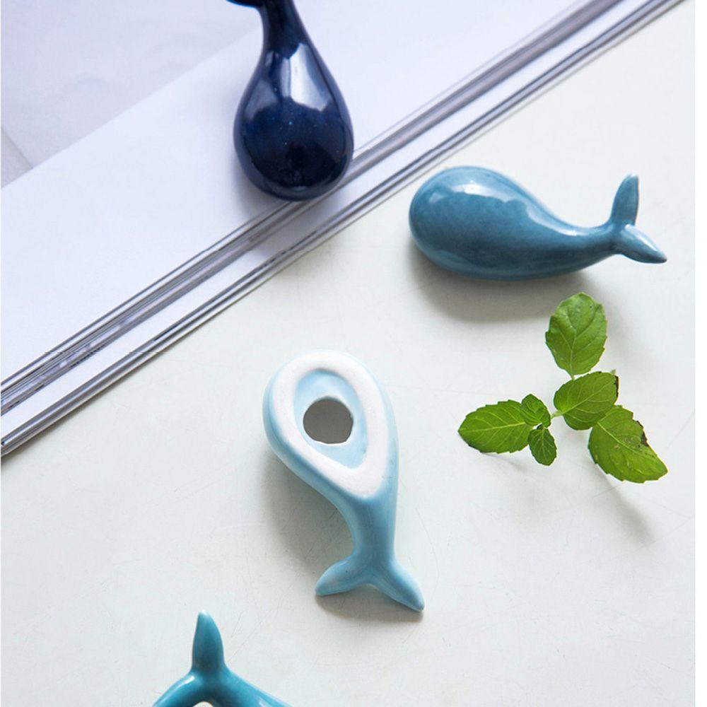 Whale Shape Hotel Ceramic Home Decoration Chopsticks Holder Spoon Rack Tableware Chopsticks Stand