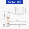 VOVO Basic 9 Cold Water No Power Supply Slim Toilet Seat Cleaning Easy Water Pressure and Angle Bamboo Dial Shower Rear Nozzle White Only, Required,