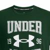 Under Armour Vintage Letter Logo Print Crew Neck Short Sleeve T-Shirt Men T-Shirts Forest-Green 1386814-301