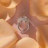 Houtros 5CT Big Moissanite Wedding Ring for Women   CopperFlower Diamond Engagement Band Luxurious Jewelry GRA