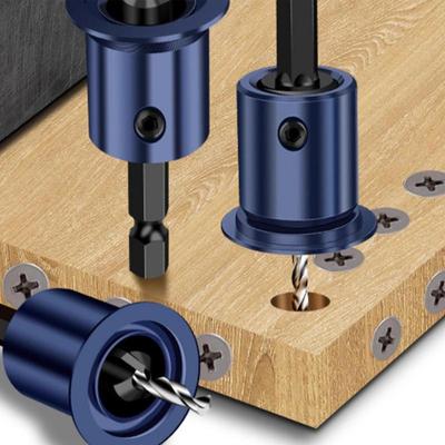 1 pièce Foret à tige de 10 mm Limiteur de noyau Fraises à chanfreiner Mèche de toupie Acier Outils de menuiserie Poinçon Foret fraisé