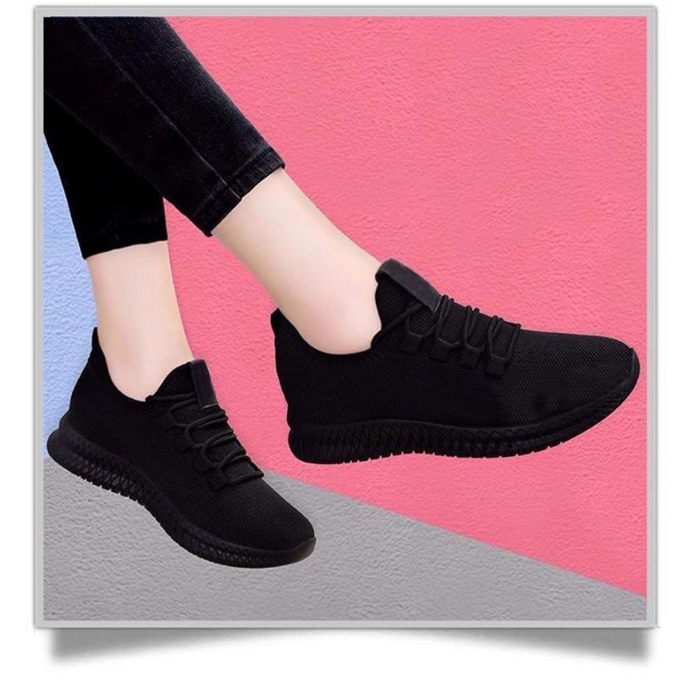 Autumn Women's Breathable Non-slip Platform Fashion New Casual Shoes Korean Running Shoes Black Sneakers Shoes for Women
