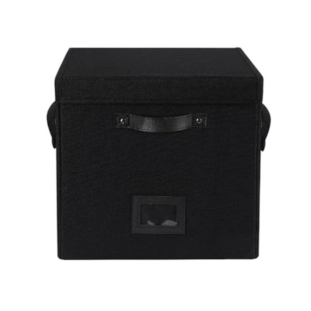 Record Storage Box LP Album Organizer Home Decor Record Collection Dust And Damage Protection Easy Access Storage