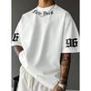 The New T-shirt for The Summer Features A Casual Fashionable Comfortable and Breathable 3D Letter Pattern Print Tee