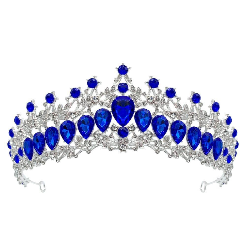 Luxury Zinc Zinc Alloy Princess Crown Shiny Bridal Headwear Trendy Girls Party Headbands  Themed Parties