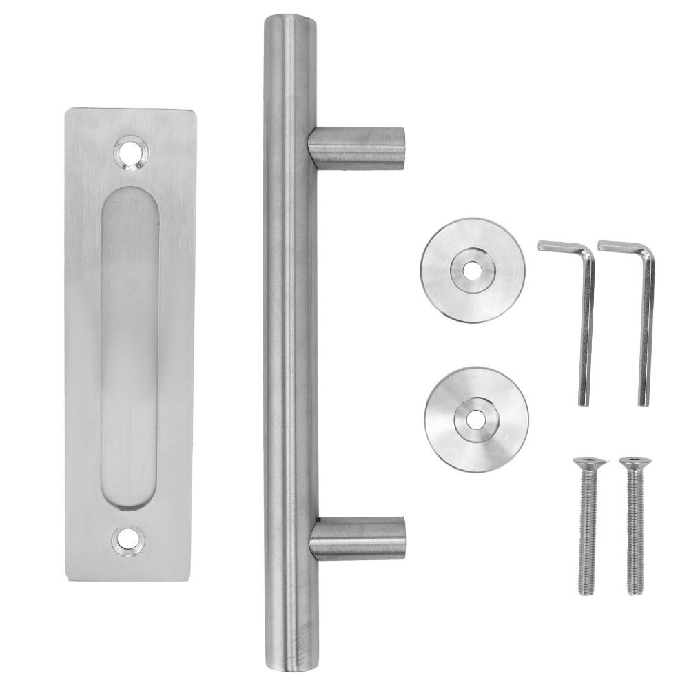 12 Inch Barn Door Handle Stainless Steel Gate Pull Handle Durable Sliding Door Handle Barn