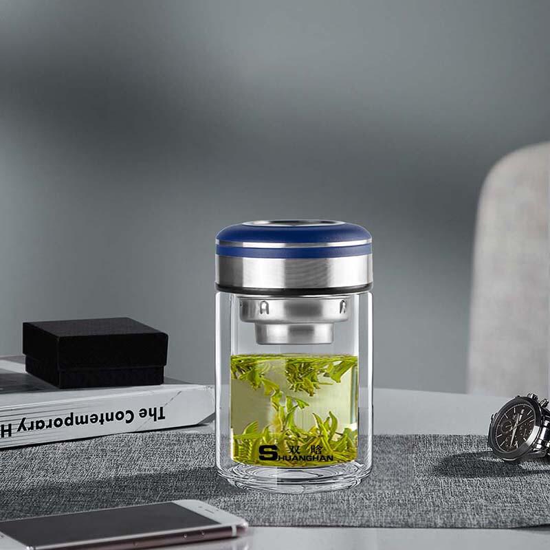 Double-Layer Borosilicate Glass Tea Cup