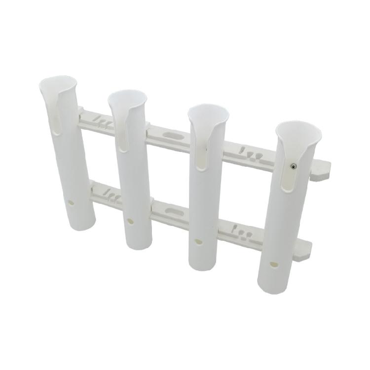 4 Slot Fishing Rod Mounting Brackets Adjustable Fishing Poles Rack With Storage Space For Truck Canoes Dock Or Pontoons