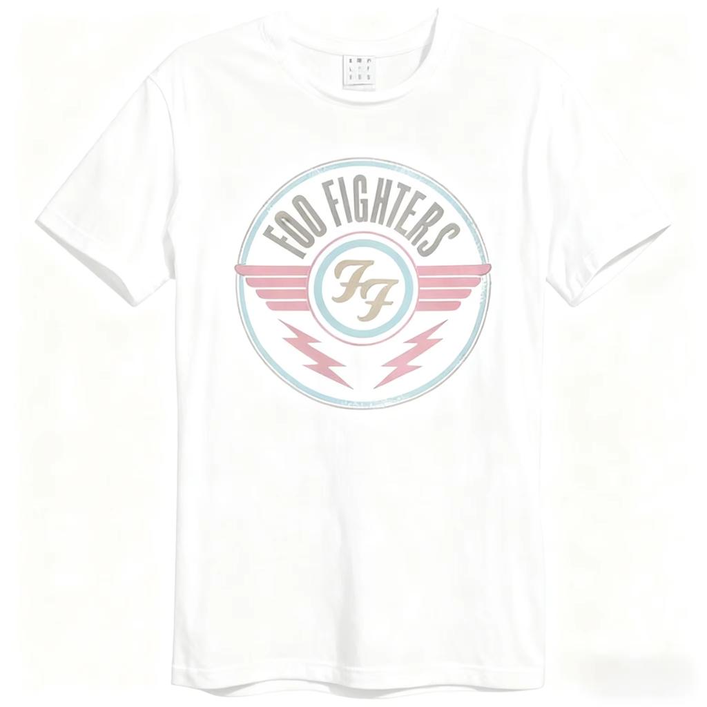 Summer Foo Fighters Short-sleeved T-shirt Round Neck Breathable Street Trend Y2k Harajuku Style Plus Size Casual Fashion Tops