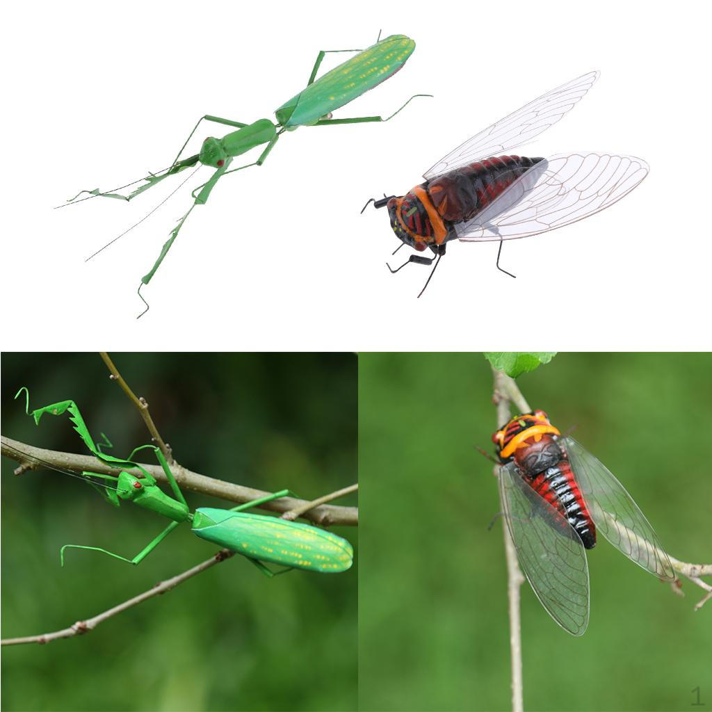 

2 шт. Фигурки цикад, садовая скульптура, украшение для дома/стола/дерева